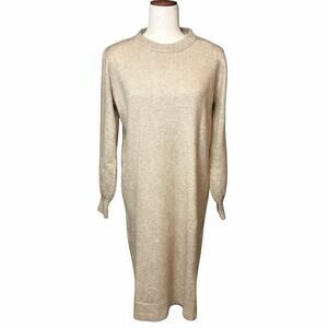 Vero Moda Maternity Sweater Dress Size Medium Knit Beige
